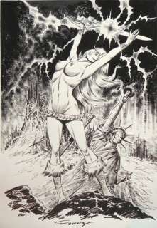 Romero, Enrique Badia | Original art for a poster  - Axa Victorinosa  - [ca. 1988] | Catawiki