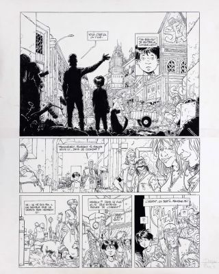 N’guessan | Petit d’Homme, planche n°24 à l’encre de Chine… | AZ auction