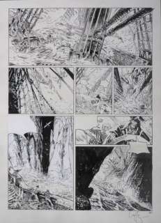 Mathieu Lauffray Français 1972 | Le labyrinthe d’Emeraude - Série : LONG JOHN SILVER Planche originale noir et blanc,… | Cornette de St Cyr