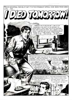 Jack Kamen | Weird Fantasy #15 (#3) E.C. Splash (I Died Tomorrow!) 1950 | Romitaman