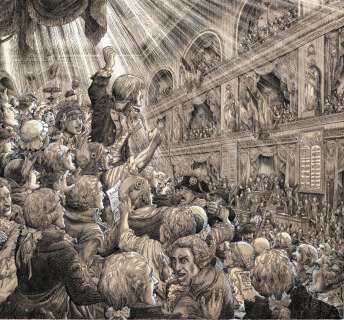 Â LIDWINE - Illustration pour l‘album Le retour de la bande à RENAUD