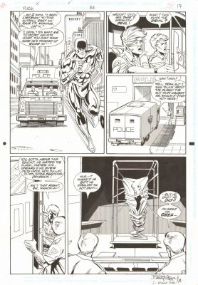 The Flash #84 p.17 - Superspeed Action - 1993 Original Comic Book Art by Barry Kitson & José Marzán Jr. | SWAU