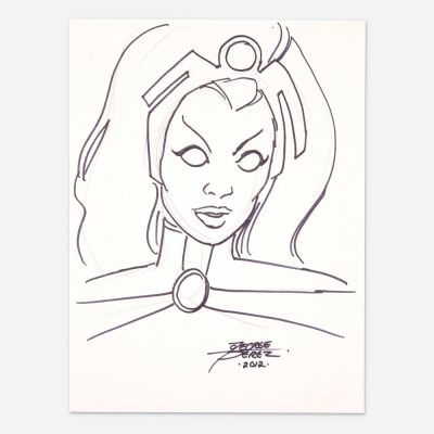 Lot 379 - George Perez, Storm Original Art Illustration (2012) | Landry Pop Auctions