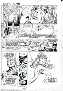 Howard Chaykin, Dick Giordano, and Terry Austin - Original Art for Savage Sword of Conan # 78, page 42 (Marvel, - | Heritage