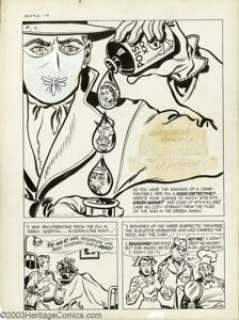 Al Avison - Original Art for Green Hornet Comics #42, Complete 2-page Story, "U Solve It Mystery" - | Heritage