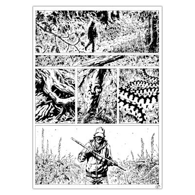 Jérémie Gasparutto | Le chemin derrière la maison - Planche originale 59 | Achetez de l’Art