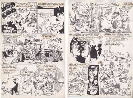 Geradts, Evert | 2 Original pages (complete episode)  - Moo Koo  - (1976) | Catawiki