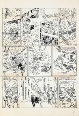 Éric | Lot 81 - Tetfol, planche n°14 à l’encre de Chine et au… | AZ auction