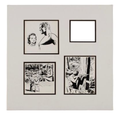 Lot 295 - THREE PROMOTIONAL FLASH GORDON SKETCHES BY AUSTIN BRIGGS (AMERICAN, 1908-1973) | misc / divers