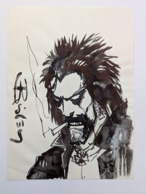 Lobo Original Art by Simon Bisley Watercolor | eBay US (Buy It Now)