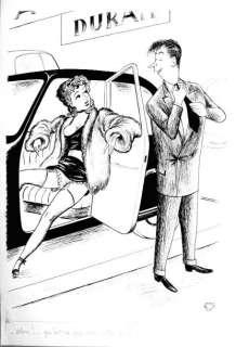 Bellus Jean. (1911-1967) - BELLUS Jean. Â« L‘amateur d‘automobile... Â». Encre de Chine noire pour&