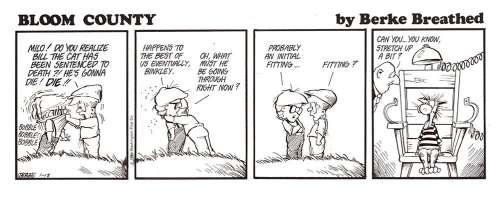 Berke Breathed - Bloom County 1/18/1986 Daily
