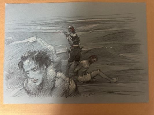 ENKI BILAL DECONSTRUKT SUPERBE DESSIN PASTEL ET FUSAIN FORMAT 42x45 SIGNÉ | eBay Europe (Buy It Now)