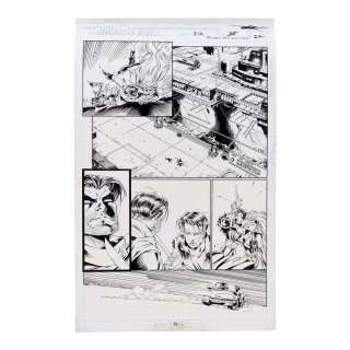 Hand-Drawn Joe Madureira and Dan Green Uncanny X-Men No. 312 P. 22 / MARVEL COMICS | Propstore