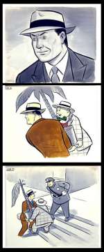 TELECOMICS ORIGINAL ART LOT FOR EARLY TV PROGRAM FEATURING RICK RACK, SPECIAL AGENT | Hake’s