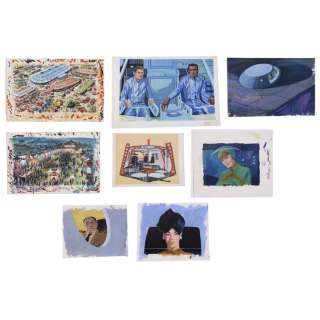 Set of Eight Hand-Painted Irwin Allen Concept Art Paintings / LAND OF THE GIANTS (1968-1970) | Propstore