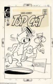 Ray Dirgo - Original Cover Art for Top Cat #12 (Charlton, 1972). Top Cat’s eye for the felines of feminine - | Heritage