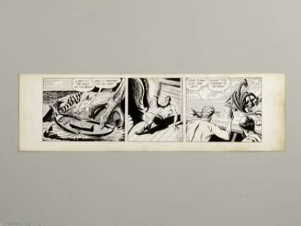 Dan Barry - Flash Gordon Daily Comic Strip Original Art, dated 7-19-56 (King Features Syndicate, 1956). Flash and - | Heritage