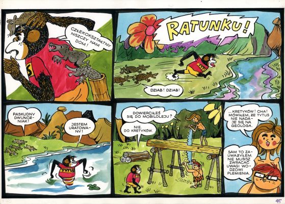 Henryk Jerzy Chmielewski (Papcio Chmiel) | Tytus, Romek i A’Tomek, księga X, strona 45 | Galeria Komiksu