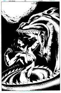 Manuel Garcia - Vampirella #14 Cover (Vampirella Battles Wong Jing!) 2002