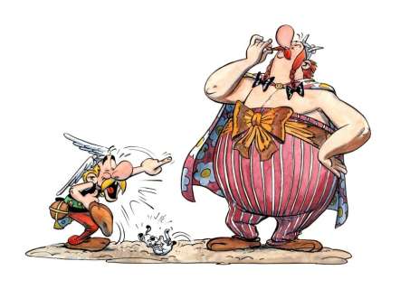 BANOVIC Sinisa - Illustration originale 1 Astérix et Obélix par Sinisa BANOVIC