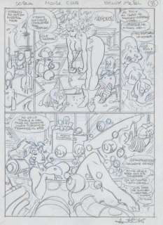 Azpiri, Alfonso - Original sketchpage (p.8) - Lorna - Mouse Club | Catawiki