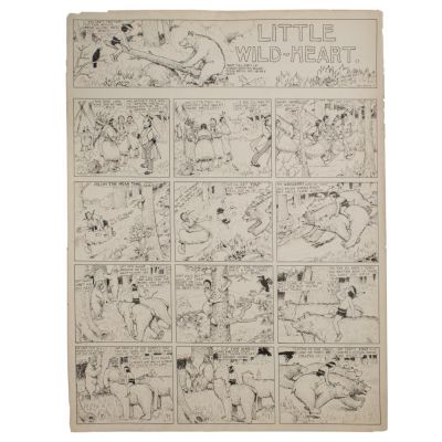 [ART, COMICS] Carl Moon, Original 1930s Comic "Little Wild-Heart" | misc / divers