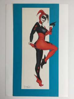 Giovanna Casotto - Original Painted Art - Specialty Piece of Harley Quinn - Signed - (2010) | Catawiki