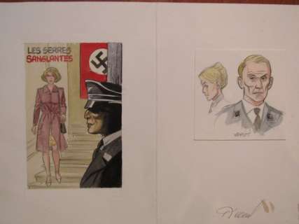 Renaud - Illustration originale - Projet de couverture - D’Encre et de Sang | Catawiki