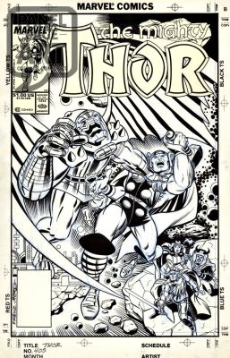 Ron Frenz | Thor 405 Cover - Unpublished | Panel Page Art