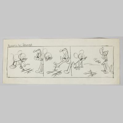 Walt Disney Studio Comic Strip Artwork Preliminary Animation “Mickey Mouse an... | eBay US (Buy It Now)