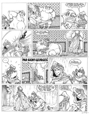 Luguy Philippe | Planche originale 23 de PERCEVAN du tome 4 par LUGUY | Galerie Napoléon