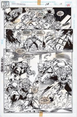 Andrew Wildman | 2099 Unlimited 10 Page 18 | Panel Page Art