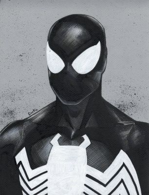 Juan Castro | Black Suit Spider-Man | ComiConArt