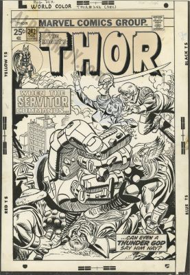 Frank Giacoia, Gil Kane | Thor Issue 242 Page Cover | Albert Moy