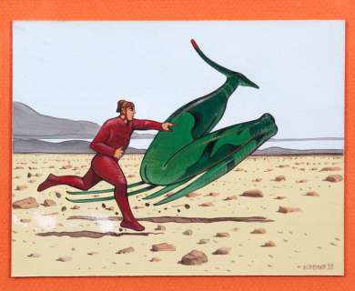 Originaux | Illustration Ã  la gouache sur carton. Signée et … | Banque Dessinée