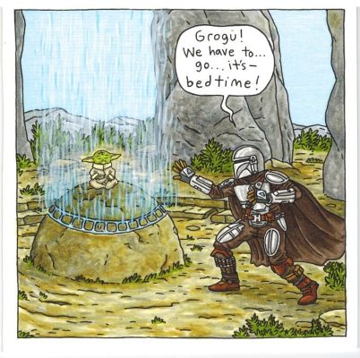 Jeffrey Brown | The Mandalorian And Child Page 59 - Its...Bedtime | Scott Eder