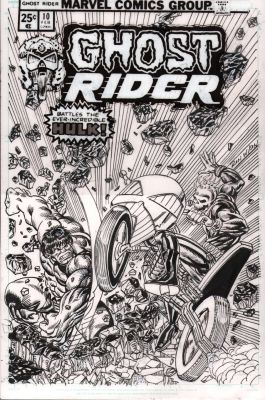 Ron Wilson | Ghost Rider #10 Cover Re-Creation - Signed | Anthony’s Comic Book Art