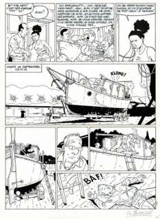 Alain Sikorski - lot 415 - La clé du mystère, La disparition, planche originale Ã …