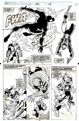 Sal Buscema | Spectacular Spider-Man #197 P 17 (Spider-Man & the X-Men Battle Professor Power!) 1992 | Romitaman