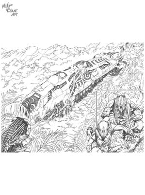 Elvin Ching | Predator Badlands Issue 1 Page 2-3 | Next Comic Art
