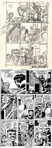 John Romita Sr. | Amazing Spider-Man #115 Story P 8 Prelim & Full Size Art Print Also (Dr. Octopus, Gwen Stacy, Aunt May, Jjj, Robby, Betty Brant, Ned Leeds!) 1972 | Romitaman