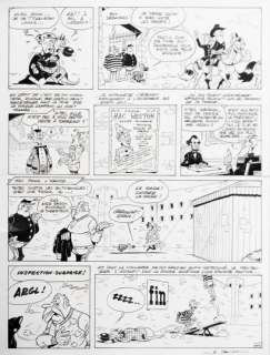 Janvier, Michel ( 1954 ) | Planche 44 Rantanplan " Le clown " 1993, signé Janvier, … | Stanley’s Auction