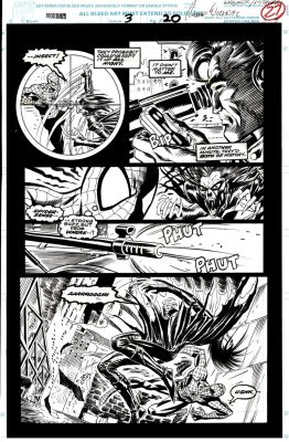 Mike Witherby, Ron Wagner | Morbius #3 P 20 (Awesome Spider-Man & Morbius Battle As Punisher Look-a-Like Simon Stroud Shoots Them!) 1992 | Romitaman