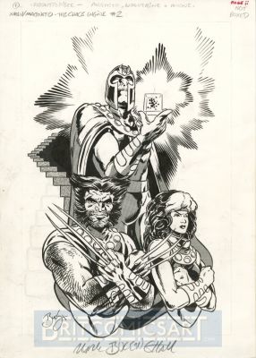 Mark Buckingham | X-Men - the Chaos Engine 2: Magneto Plate 1 Wolverine, Rogue & Magneto By Mark Buckingham Issue 2 Page 1 | BritComicsArt