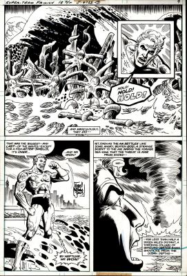Arvell Jones, Romeo Tanghal | Super-Team Family #13 P 7 Half Splash (Awesome Aquaman Page!) 1977 | Romitaman