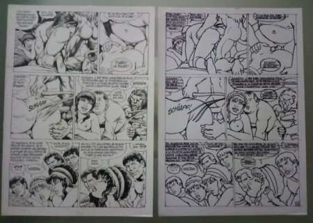 Mitton, Jean-Yves - Planche originale + crayonné (p.28) - Messalina 4 | Catawiki