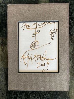 Ralph Steadman Original Signed Sketch (Fear & Loathing Hunter S. Thompson) | eBay US (Buy It Now)
