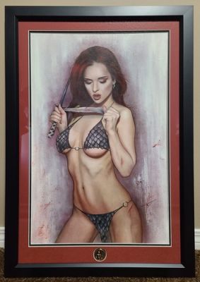 Carla Cohen RED SONJA Original Oil Painting Published Cover Art DIE!namite #1 | eBay US (Buy It Now)