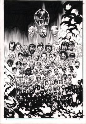 Andy Owens, Karl Moline | Buffy the Vampire Slayer Season 9 #14 P.7 - Vampire Heads Splash - 2012 | Anthony’s Comic Book Art